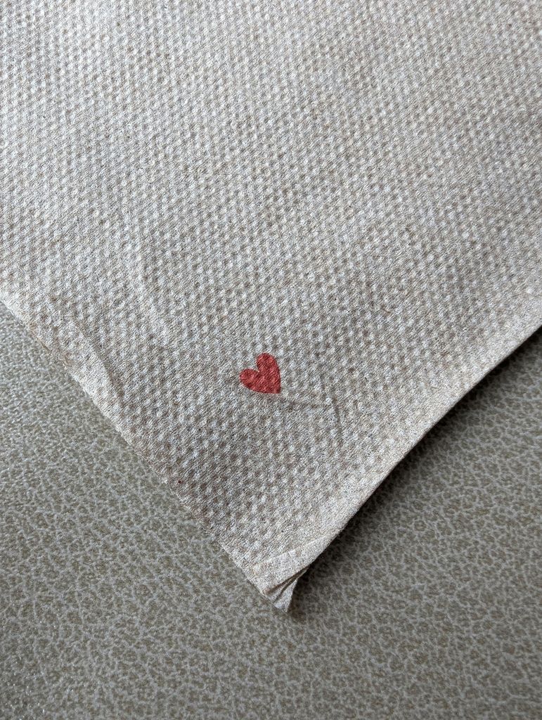 heart on a piece of paper